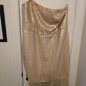 New York & Company Strapless Shimmer Dress